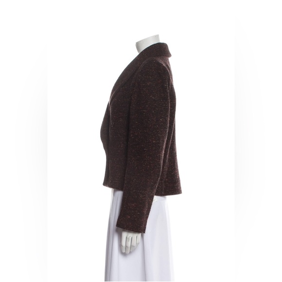 Anine Bing Brown Tweed Blazer with Metallic Accents SZ Medium - Picture 6 of 13